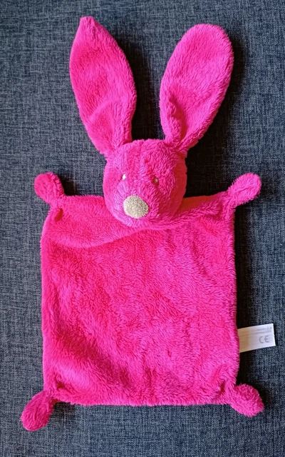 🌟🐰Doudou plat Lapin rose fuschia fushia fuchsia Simba Toys Benelux Nicotoy