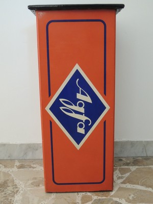 made in Germany Agfa AGFA Hoker,sgabello di posa anni 30 in metallo smaltato 