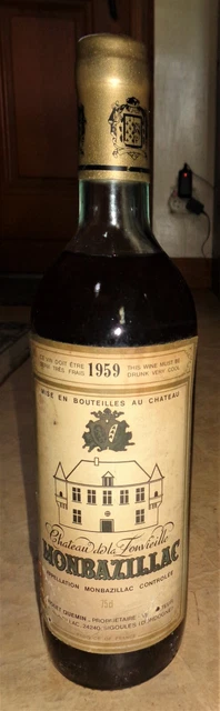 Monbazillac 1959 Château de la Fonvieille Grand millésime