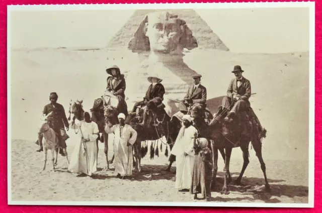 Postkarte_Ägypten Kairo Gizeh Pyramide Sphinx Adel 1905_aus Stürtz-Kalender 1998