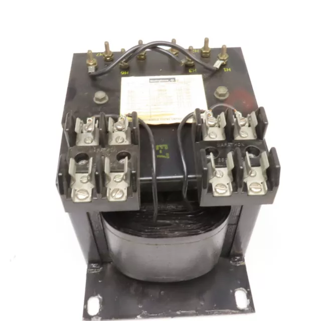 Westnghouse 1E507 220-240/480V Pri 120V Sec 1.5kVa Single Phase Transformer