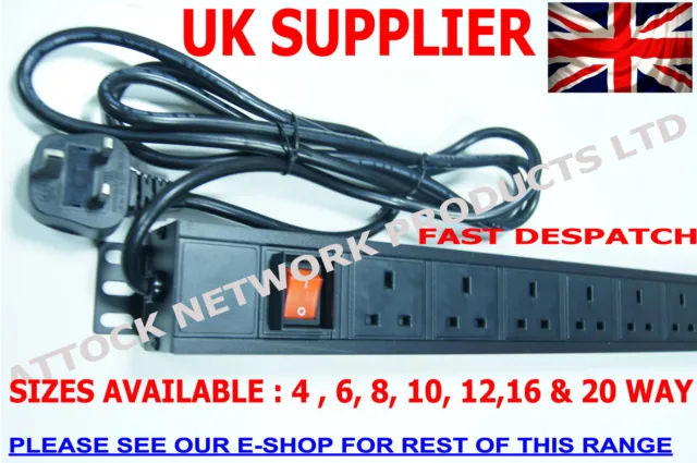 16 WAY UK PDU 1.5U VERTICALLY MOUNTED RACK MOUNT PDU see our shop for more 3