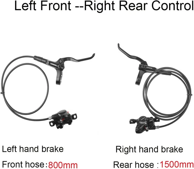 SHIMANO MT200 HYDRAULIC Disc Brakes Set, Left Front 800Mm Right Rear ...