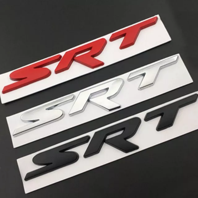 1 Stück Car SRT Badge Emblem Logo Decal Aufkleber Abzeichen Metall Auto