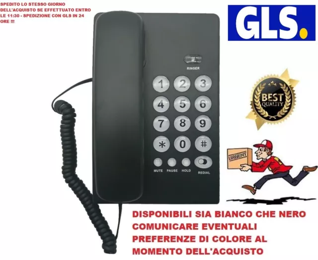 TELEFONO FISSO PER Casa Ufficio Tasti Grandi Per Anziani Indicatore  Luminoso EUR 17,99 - PicClick IT