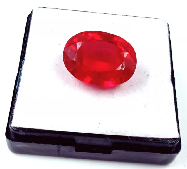 24.85 Ct 100 % Natural Red Ruby Untreated/Unheated Oval Cut Certified Gemstone Z