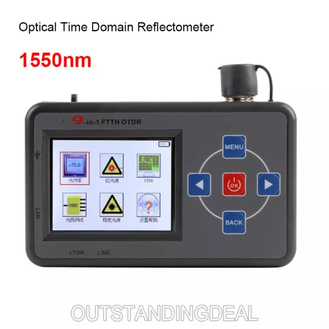 9 in 1 mini Optical Time Domain Reflectometer 1550nm OTDR Cable Test os67