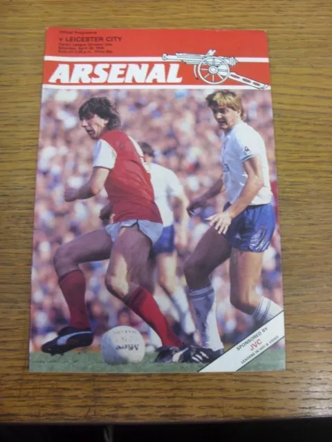 28/04/1984 Arsenal v Leicester City  . UK ORDERS ALL INCLUDE FREE ROYAL MAIL POS