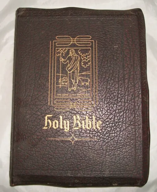 The Good Leader Holy Bible - RARE 1952 - Old Masters Illustrated Vintage