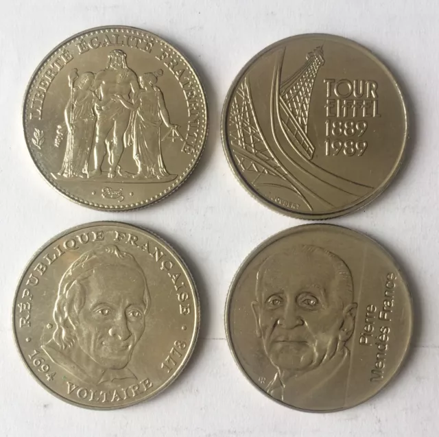 lot de 4 pieces de 5 Francs commemoratives differentes n°3
