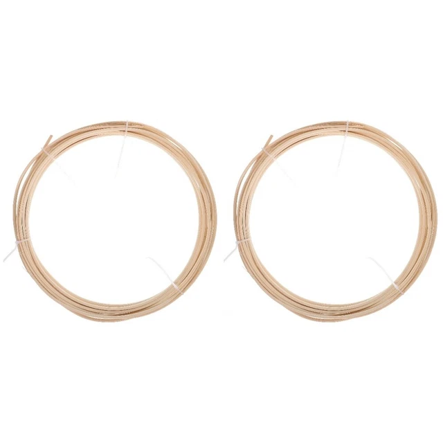 2 rollos tejido de ratán maderas muebles juego de reparación caqui