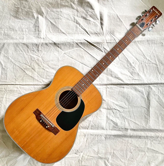 VINTAGE VENTURA V10 1970s Made In Japan Acoustic Guitar & (Original