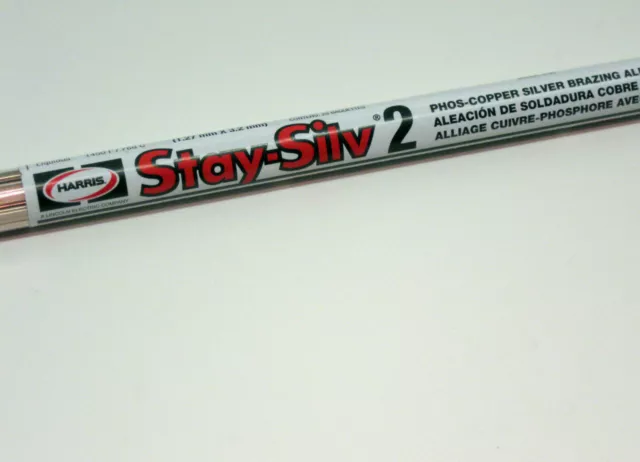 Harris Stay-Silv 2 Brazing Alloy Solder 2% Silver 28 Sticks 2620F1 31035