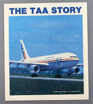 Taa Trans Australian Airlines Story Vintage Airline Brochure 1980’S