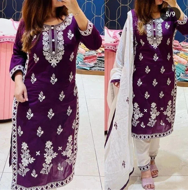 Women's Designer Party Wear Kurti Set Indian Bollywood Salwar Kameez Suit Dress