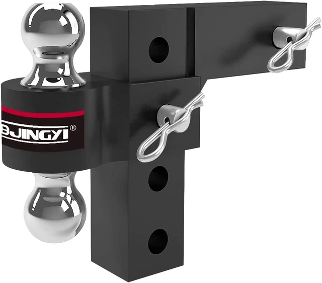 Adjustable Trailer Hitches Ball Mount 6" Drop Hitch with 2"3500Lbs &2-5/16"5000L
