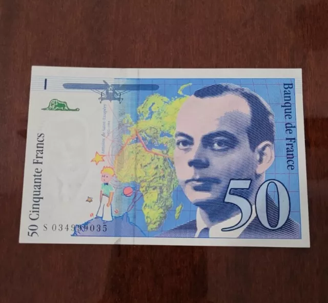 Billet Cinquante 50 Francs Saint-Exupéry Neuf 1997 Collection Banque de France