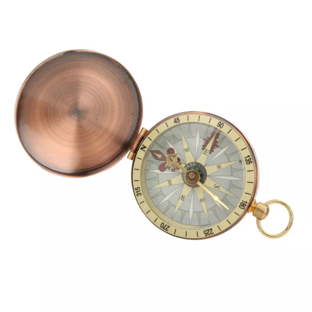 (Compass)Boussole Portable Classique Vintage Rétro Style De Poche En Métal