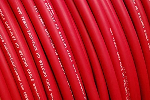 TEMCo WC0024-10 ft 2/0 Gauge AWG Welding Lead & Car Battery Cable Copper Wire...