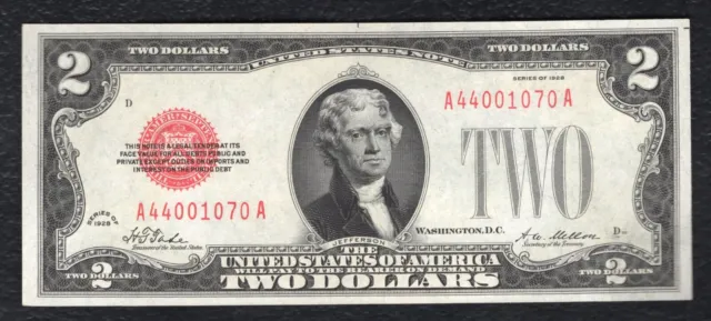 Fr. 1501 1928 $2 Two Dollars Legal Tender United States Note Gem Uncirculated