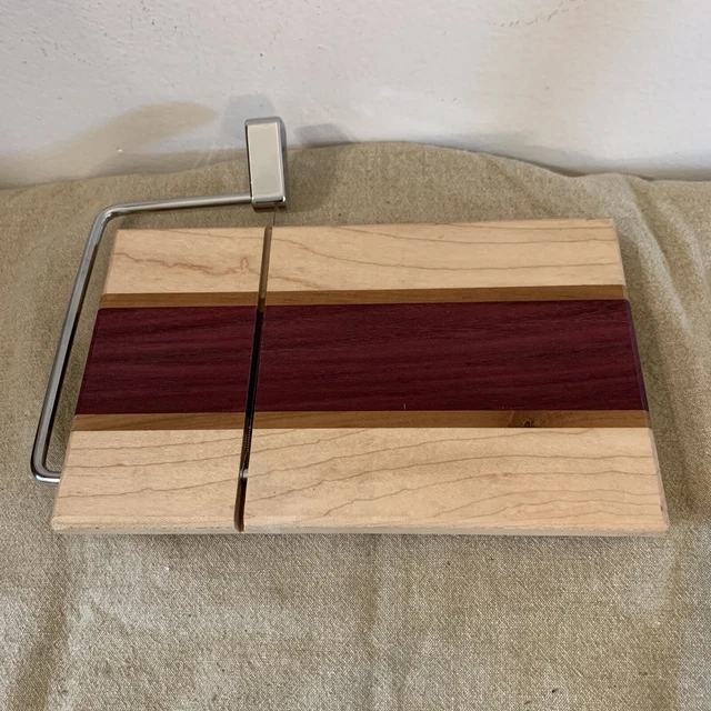solid wood cheese slicing board by Mary Beth Olsen Hand Made Wood Studio Art