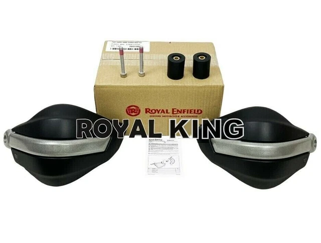Royal Enfield Hand Guard Kit – For Himalayan 411, Classic 350, Bullet 500 – Black Aluminium/Nylon – OEM 1990211
