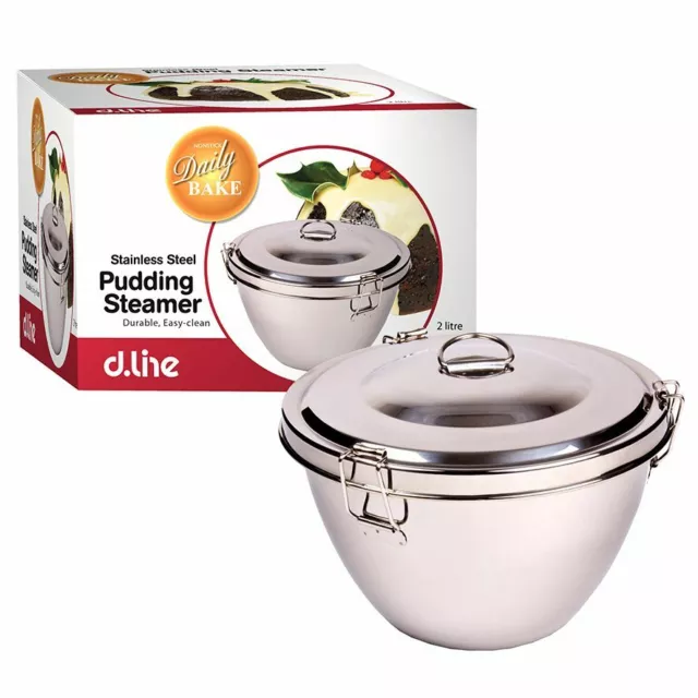 DAILY BAKE STAINLESS STEEL PUDDING STEAMER 2 Litre