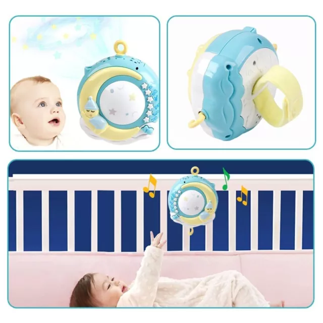 【Hypnos】Baby Mobile Crib Cot Musical Wind up Toys Music Box Hanger Arm Bed Bell 2