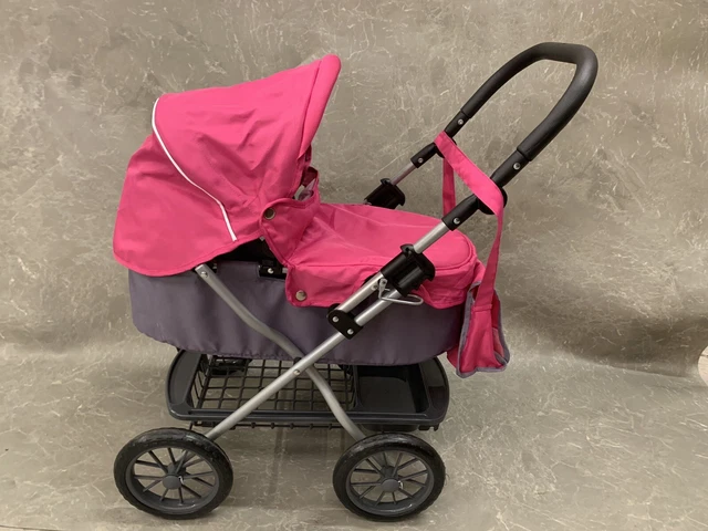 CHICCO DOLLS PINK Pram Stroller For Dolls Toy s Travel Pretending