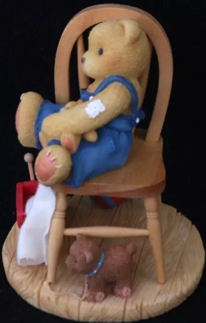 Cherished Teddies 476471 Joseph Baby On Chair With Blankie puppie Figurine 1998