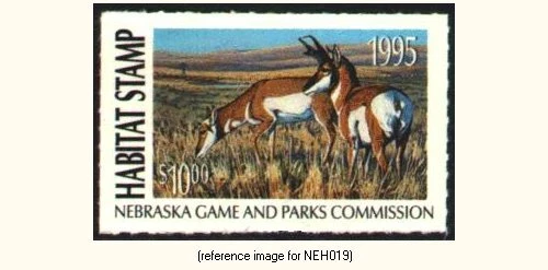 +SALE+ Nebraska Habitat 1995 $10.00 antelope