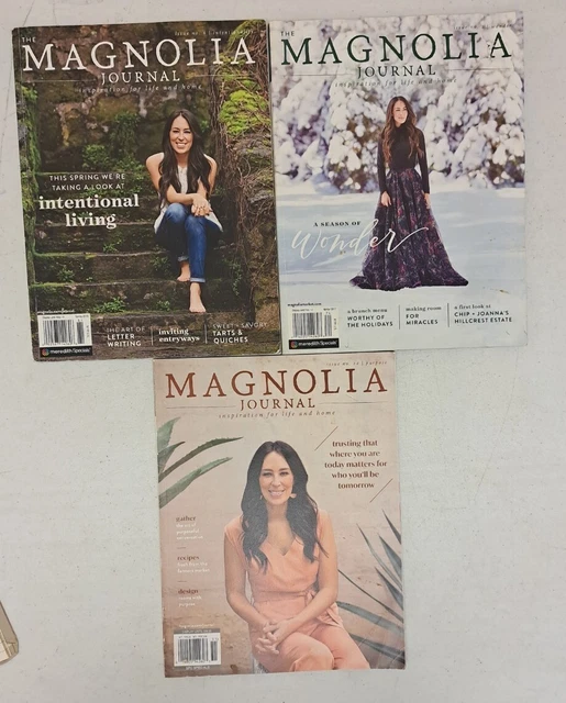 MAGNOLIA JOURNAL CHIP And Joanna Gaines Lot Of 3 Magazines. Issues 5,6