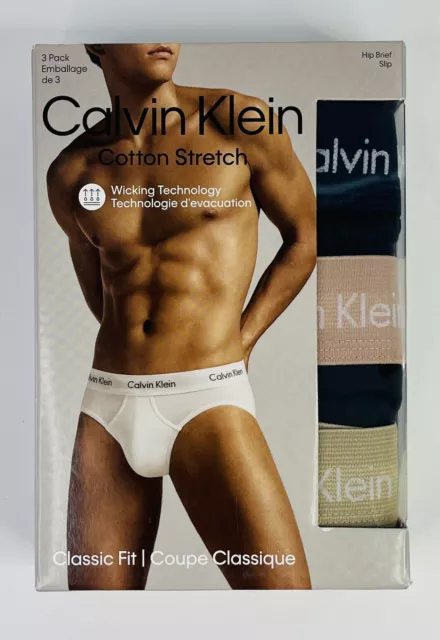 CALVIN KLEIN CK Cotton Classic Fit 3 Pack Hip Brief Men's Size Large $19.99  - PicClick