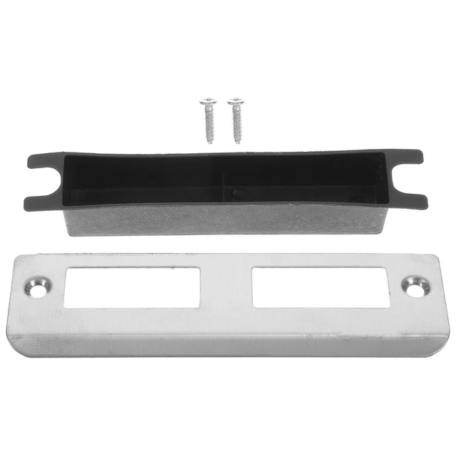 4 Sets Stainless Steel Deadbolt Plates Door Safety Strike Guide Sheet Panel