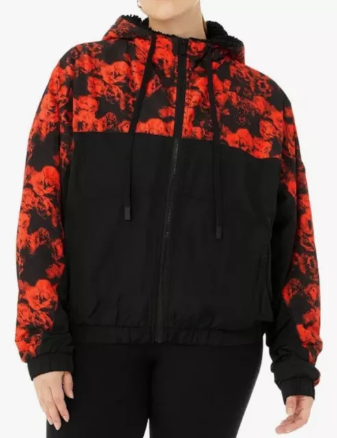 ALO Yoga Roses Freerider Jacket Black Cherry Size Small