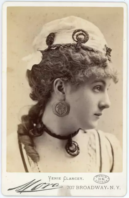 Mora, Broadway, Venie Clancey Vintage albumen print.American actress Venie Cla