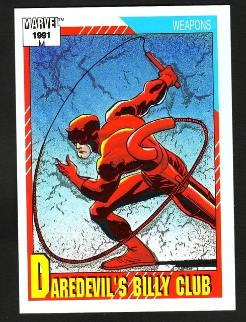 1991 Marvel Universe Base Card 129 Daredevil's Billy Club