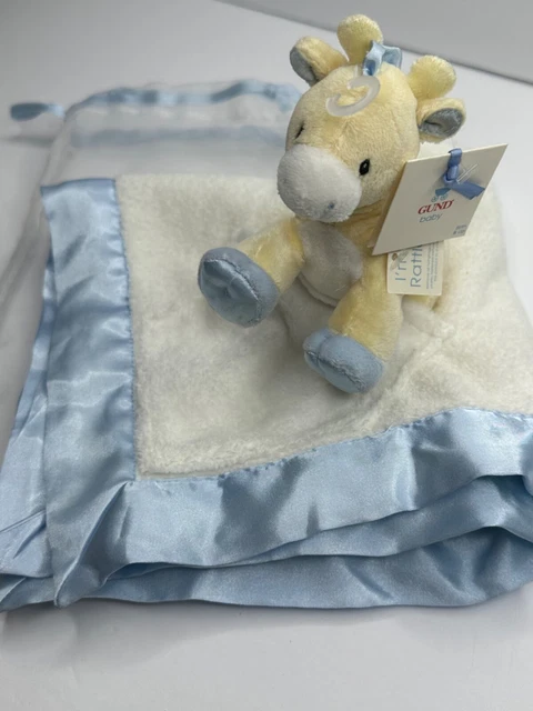 Baby Gund Giraffe Lovey Security Blanket Rattle Buddyluvs Tender Beginnings Soft