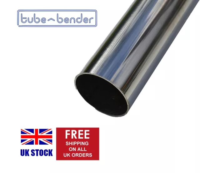 38mm OD (1.5") 1500mm 304 Stainless Steel Exhaust Round Tube / Pipe 1.5mm Wall 2