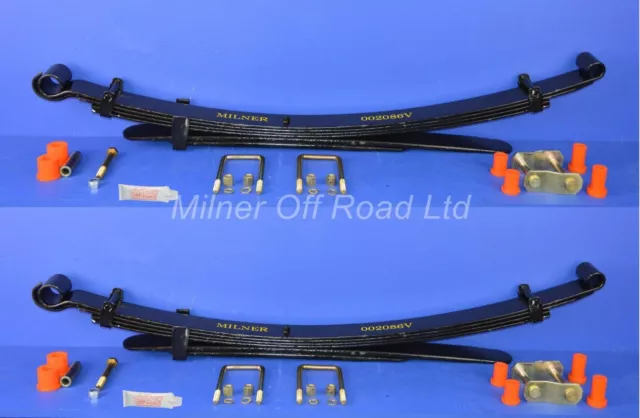 Suspension Leaf Spring Kit (PAIR) 4+2 leaf for Mitsubishi L200 Pickup KB4 2.5TD