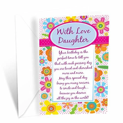 Happy Birthday Card For Daughter | Made in America | Eco-Friendly | Thick Car...