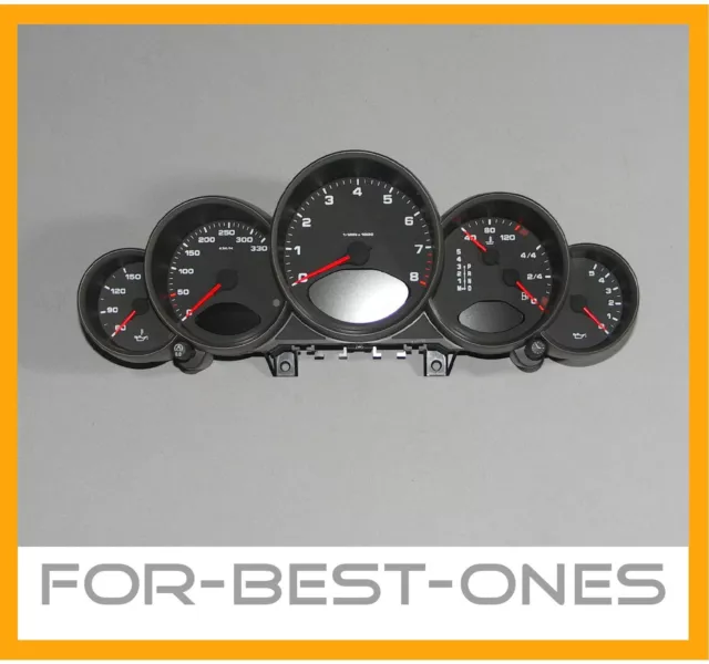 Porsche 911 997 Carrera S Kombiinstrument Tachometer Speedometer km/h Tacho