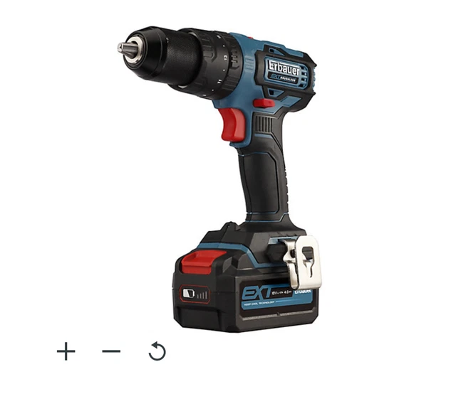 ERBAUER EXT 18V 1 x 4Ah Li ion Cordless Combi drill ECD18 Li 2