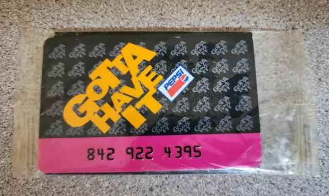 Vintage 1990's Pepsi Gotta Have It Membership Card