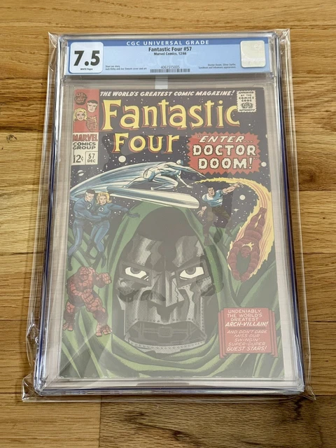 Fantastic Four #57 CGC 7.5 Marvel Comics 1966 Doctor Doom Silver Surfer