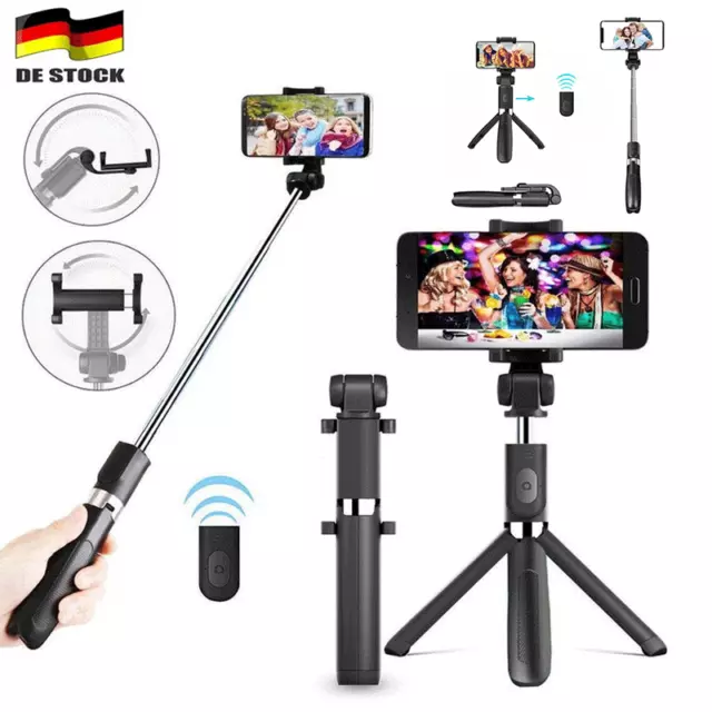 Bluetooth Selfie Stick Stativ 3 in 1 Erweiterbar Monopod Wireless Selfie Stick