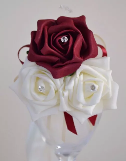 pin on & ribbon or diamante pearl wrist corsage wedding prom bridesmaid flowers