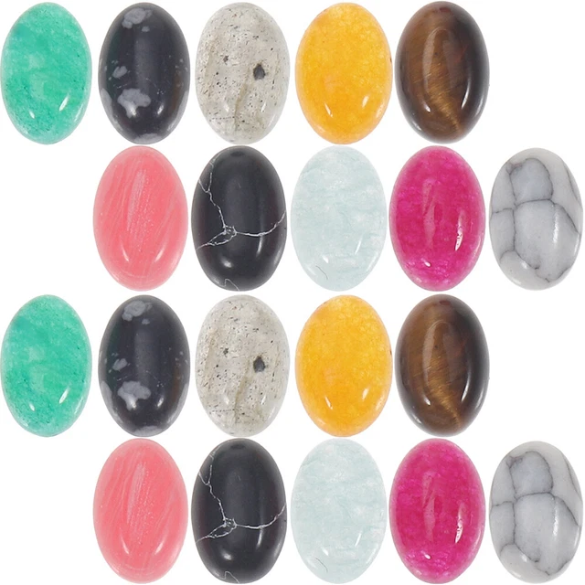 20pcs Cabochons naturels Cabochons Perles bijoux Making Charms Handmade Charms