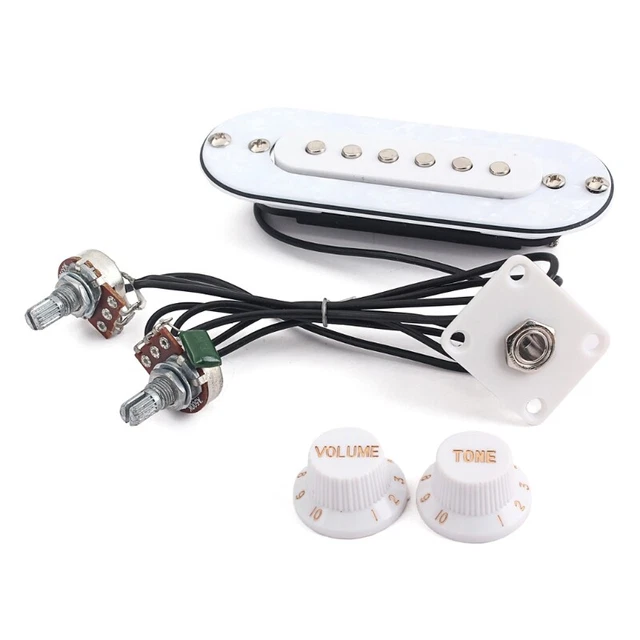 Electric Box Guitar Soundhole Pickup Harness with Volume & Tone knobs Pots