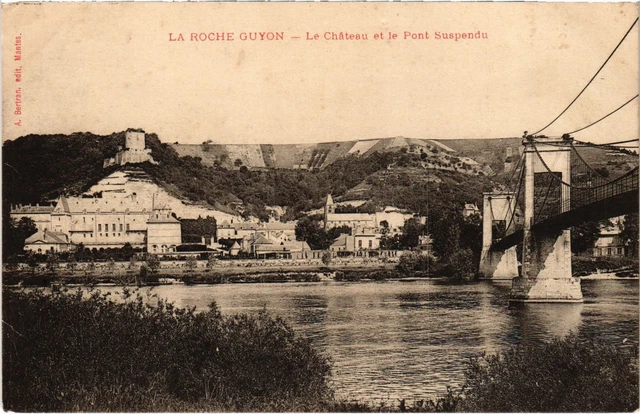 CPA La Roche Guyon Le Chateau et le Pont Suspendu (1318027)